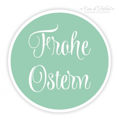 Aufkleber Frohe Ostern, swash