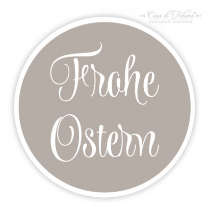 Aufkleber Frohe Ostern, swash