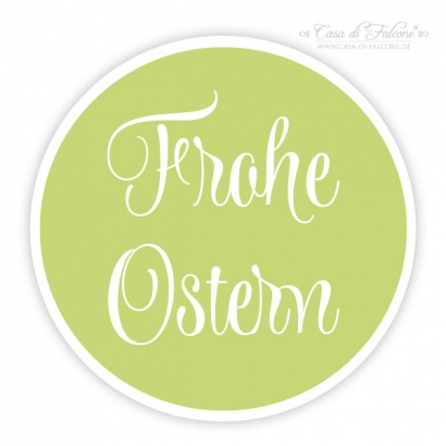 Aufkleber Frohe Ostern, swash