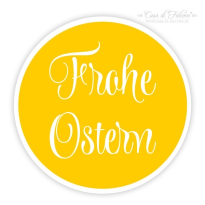 Aufkleber Frohe Ostern, swash