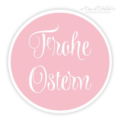 Aufkleber Frohe Ostern, swash