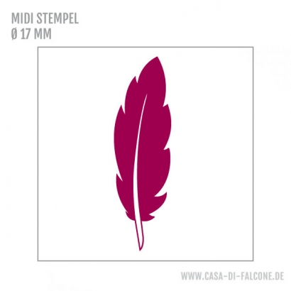 MIDI Motivstempel Feder negativ