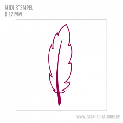 MIDI Motivstempel Feder positiv