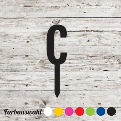 Cupcake topper sans serif - c