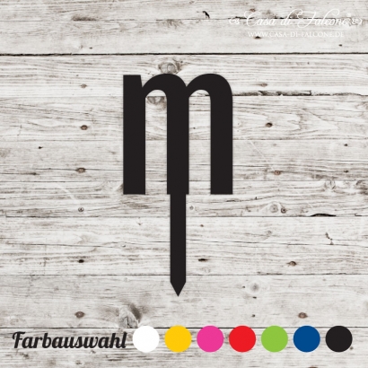 Cupcake topper sans serif - m