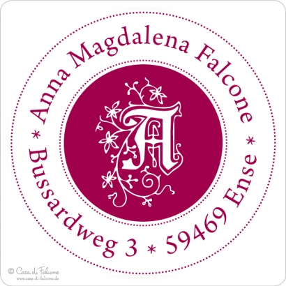 Adressstempel Initiale I