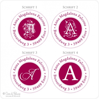 Adressstempel Initiale I