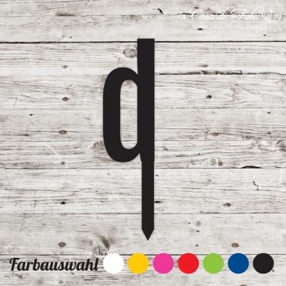 Buchstabenstecker gross - San Serif d