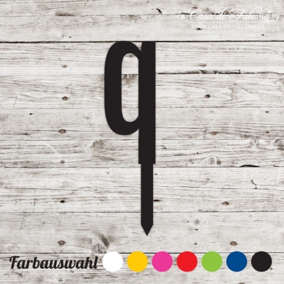 Buchstabenstecker gross - San Serif q
