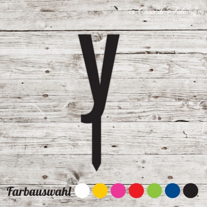 Buchstabenstecker gross - San Serif y