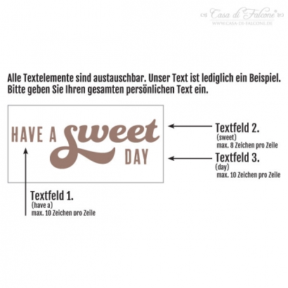 Personalisierter Keksstempel Typo II