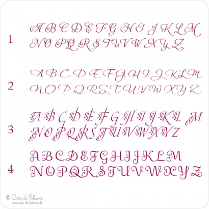 Aufkleber Initiale II