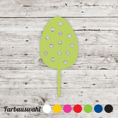 Cupcake topper Osterei Dots