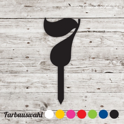 Cake topper Serif Zahl 7