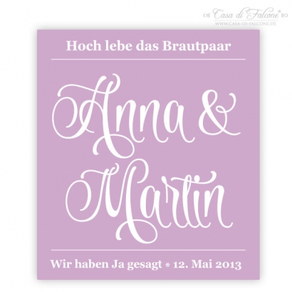 swash - Flaschenaufkleber fr Sekt & Wein II