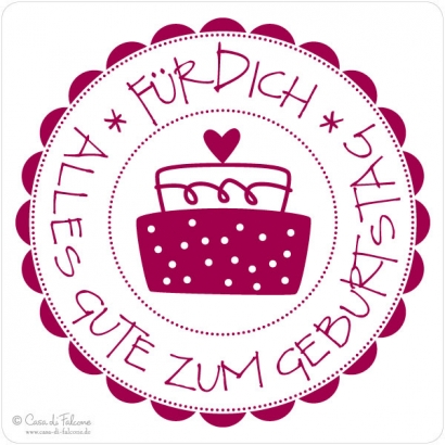 Motivstempel Alles Gute zum Geburtstag