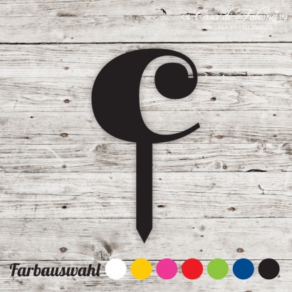 Cupcake topper serif - c