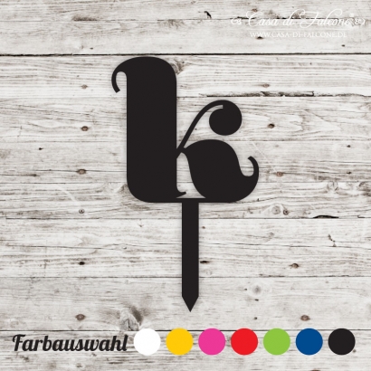 Cupcake topper serif - k