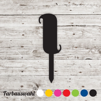 Cupcake topper serif - l