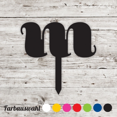 Cupcake topper serif - m