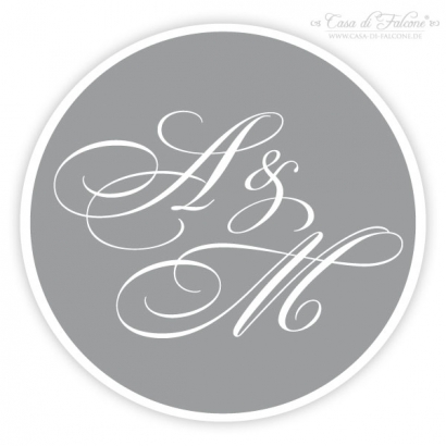 Elegance - Initialenaufkleber I