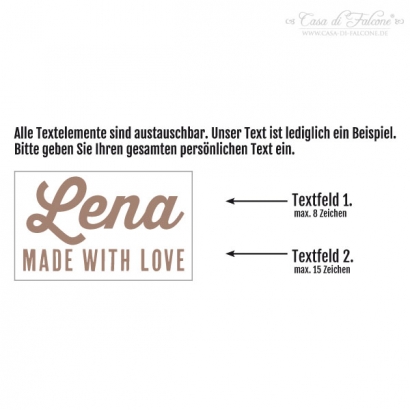 Personalisierter Keksstempel Retro V