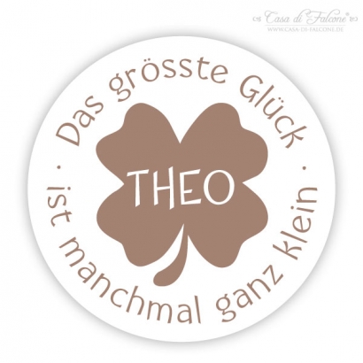 Personalisierter Fondantstempel Midi Kleeblatt