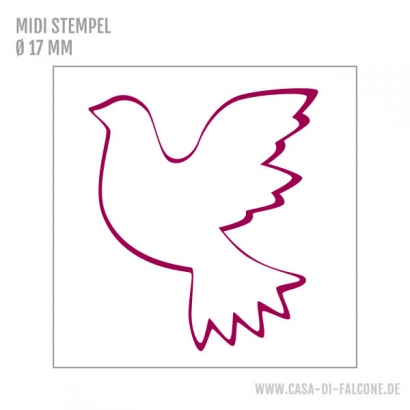 MIDI Motivstempel Taube
