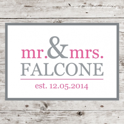 Poster mr. & mrs.