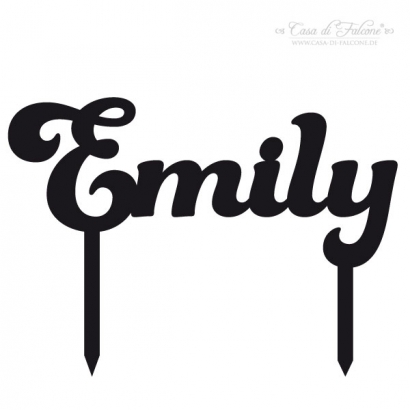 Personalisierter Cake Topper mit Name - Script