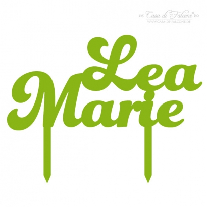 Personalisierter Cake Topper mit Name - Script