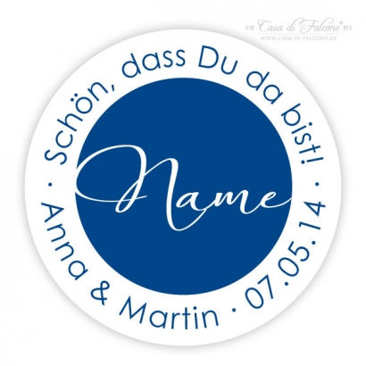 Simple - Aufkleber Namenskarte