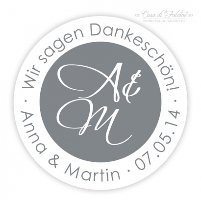 Simple - Initialenaufkleber