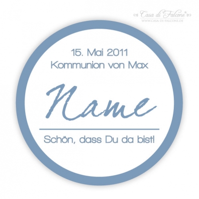 Simple III - Aufkleber Namenskarte