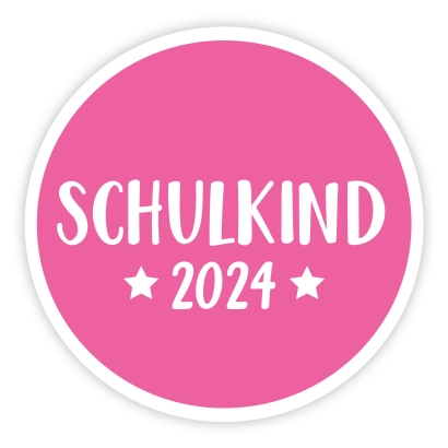 Aufkleber Schulkind 2024