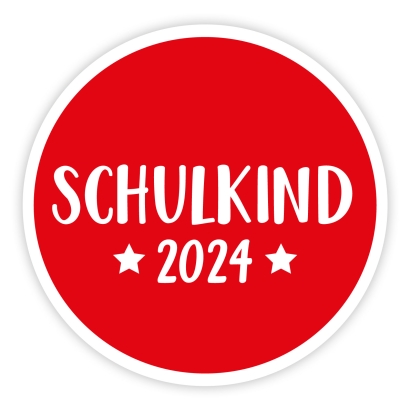 Aufkleber Schulkind 2024