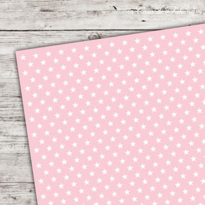 A5 Karton Stars rosa