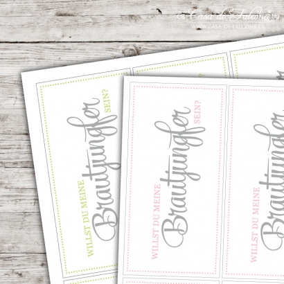 Motivaufkleber Brautjungfer Klassik III