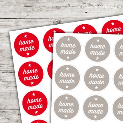 Mini Motivaufkleber homemade