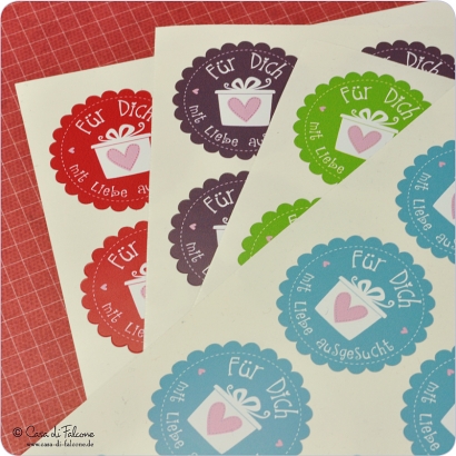 Motivaufkleber Geschenk