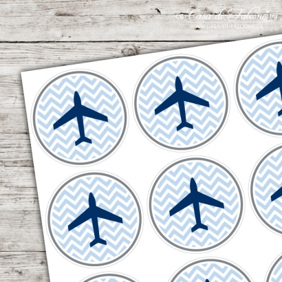 Motivaufkleber Flugzeug