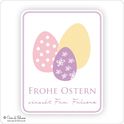 Osteraufkleber Ostereier