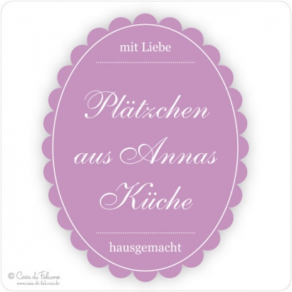 Aufkleber Pltzchen