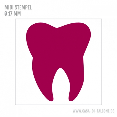 MIDI Motivstempel Zahn