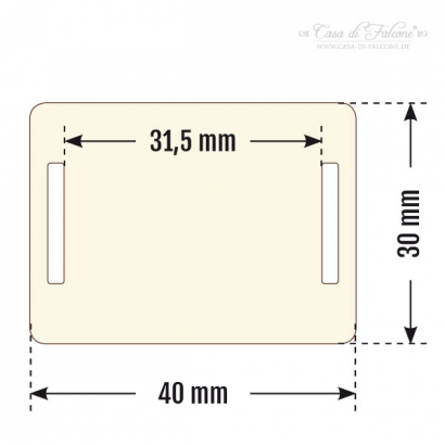 Holzanhnger eckig - mit individueller Logogravur 25er Set
