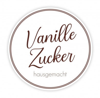Aufkleber Vanillezucker hausgemacht