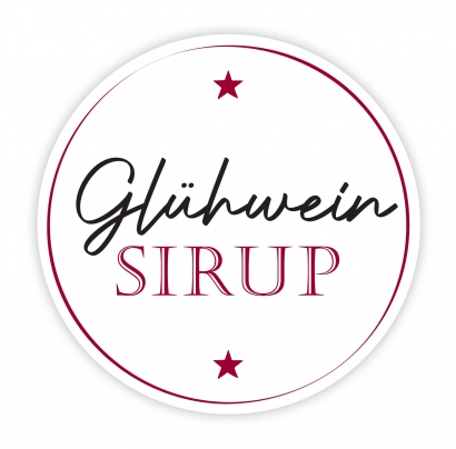 Motivaufkleber Glhweinsirup