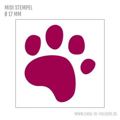 MIDI Motivstempel Pfote