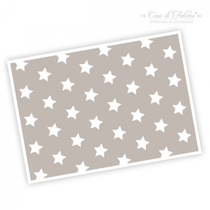 Postkarte - Sterne auf grau