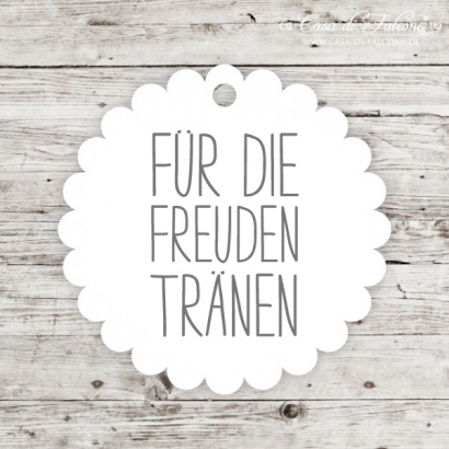 Papieranhnger simple - fr die Freudentrnen